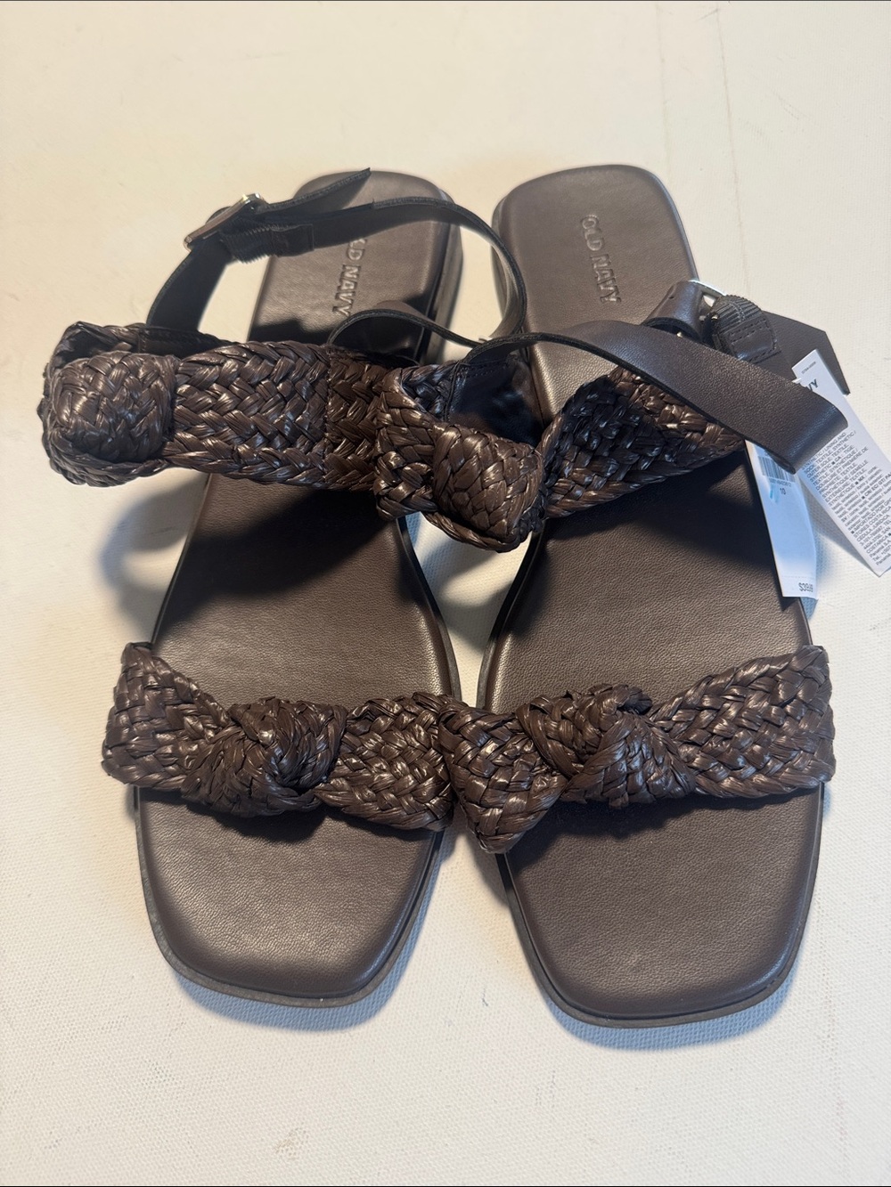 Brown Sandals Womens 10 Old Navy